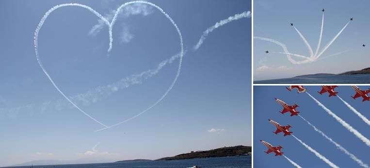 Türk Yıldızları ve Solo Türk Bodrum’u Büyüledi…VİDEO