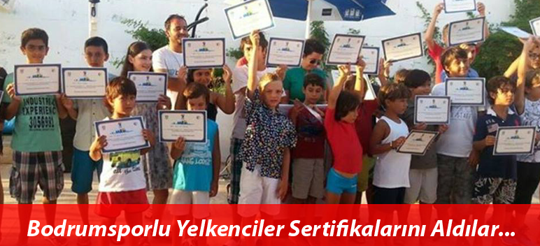 Bodrumsporlu Yelkenciler Sertifikalarını Aldılar