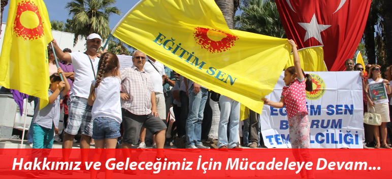 Bodrumlu Öğretmenlerde Bir Günlüğüne İş Bıraktılar