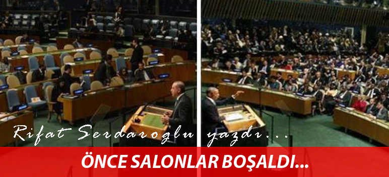 ÖNCE SALONLAR BOŞALDI