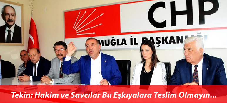CHP’li Tekin: Hakim ve Savcılar Bu Eşkıyalara Teslim Olmayın