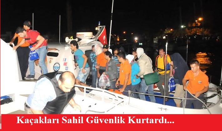 Kaçakları Sahil Güvenlik Kurtardı