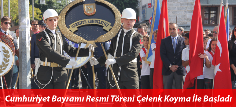 Cumhuriyet Bayramı Resmi Töreni Çelenk Koyma İle Başladı…