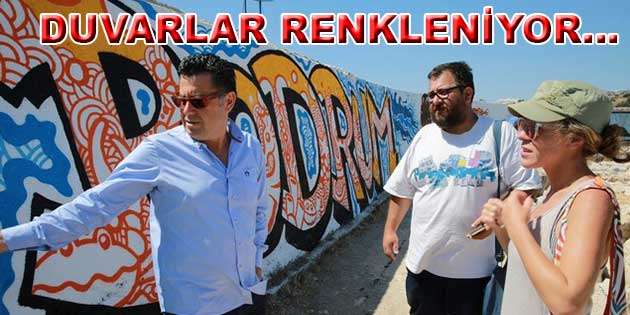 BODRUM DUVARLARI RENKLENDİ…