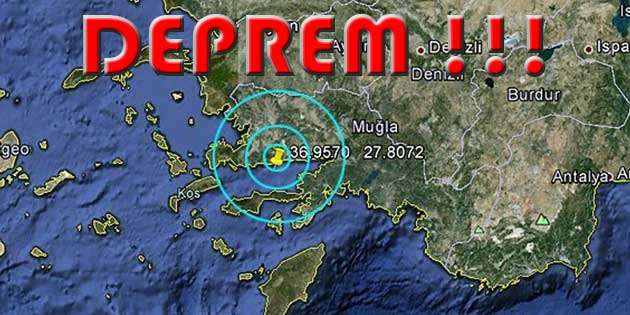 BODRUM’DA DEPREM KORKUTTU…