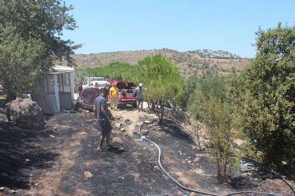 AKTUR SİTESİNDE ÇIKAN YANGIN KORKUTTU!