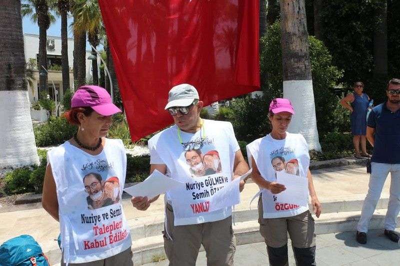 AKADEMİSYENLER İÇİN BODRUM’DAN ANKARA’YA YÜRÜYECEKLERDİ…