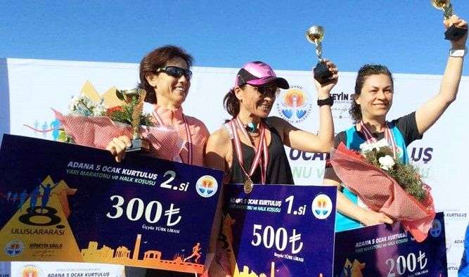 FATMA ANTER, ULUSLARASI ADANA YARI MARATONUNDA 2. OLDU…