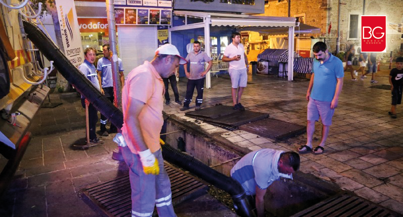 BODRUM BELEDİYESİ GECE GÜNDÜZ ÇALIŞIYOR…