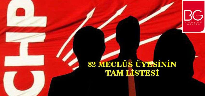 82 MECLİS ÜYESİ ADAY ADAYININ TAM LİSTESİ…