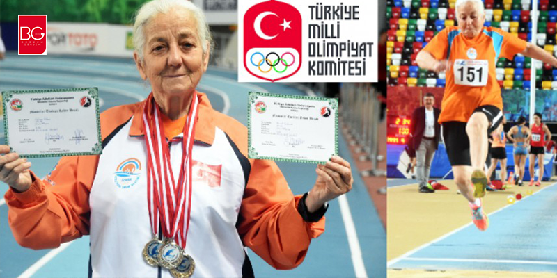 Bodrumlu Rekortmen Fehime Nineye Onur Ödülü..