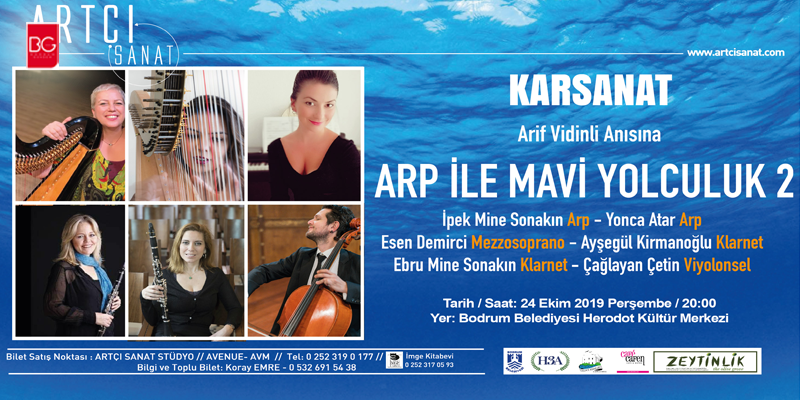 Bodrum’da Arif Vidinli Anısına “Arp İle Mavi Yolculuk 2” Konseri