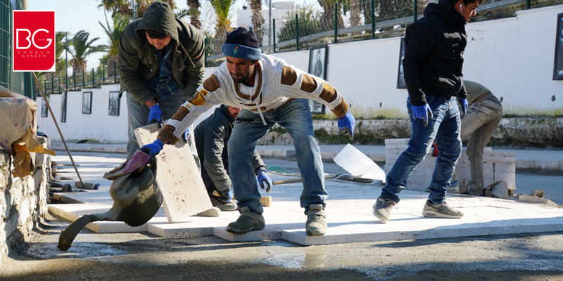 Bodrum Cadde ve Sokakları Onarılıyor