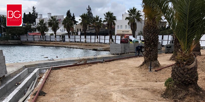 Bodrum Limanı’nda çalışmalar devam ediyor