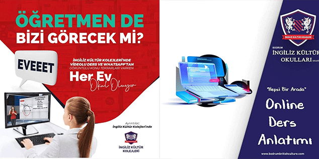 İngiliz Kültür Koleji Uzaktan Eğitim Sistemi Eğitim ve Öğretime Hazır