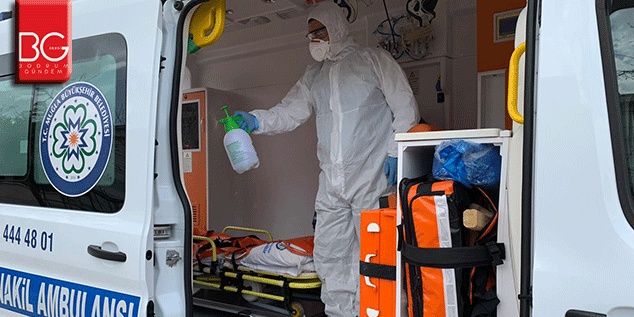 Ambulanslar Her Nakilden Sonra Dezenfekte Ediliyor