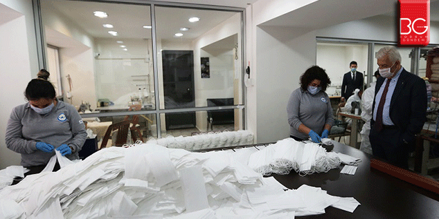 Muğla Büyükşehir 5 günde 12 bin maske üretti