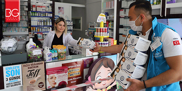 Muğla Büyükşehir’den Eczanelere 44 bin 500 Maske
