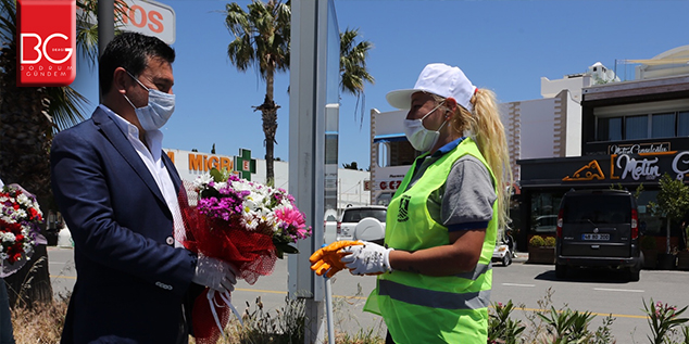 Bodrum Belediye Başkanı Ahmet Aras Emekçi Kadınları Unutmadı