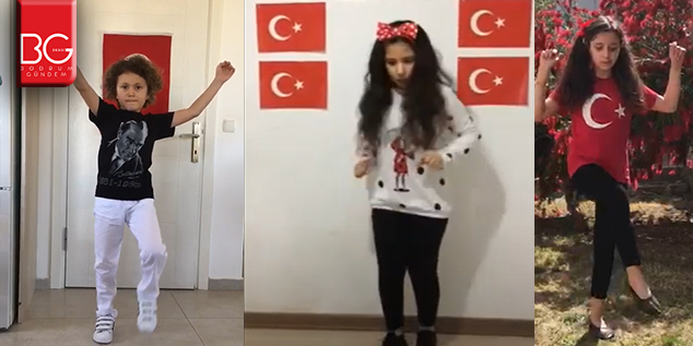 Minikler Coşkuyu İnternet Üzerinden Yaşattılar