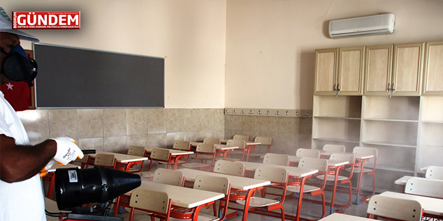 Liseye Geçiş Sınavı İçin Sınıflar Dezenfekte Ediliyor