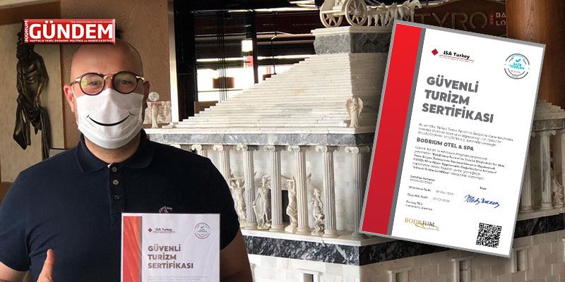 Güvenli Turizm Sertifikasını alan ilk butik otel Bodrium