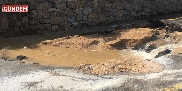 Geriş’te ki Su İsale Hattında Patlama