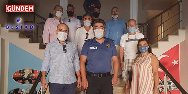 BESİAD Yönetimi Sahil Güvenlik ve İlçe Emniyet Müdürlüğünü ziyaret etti