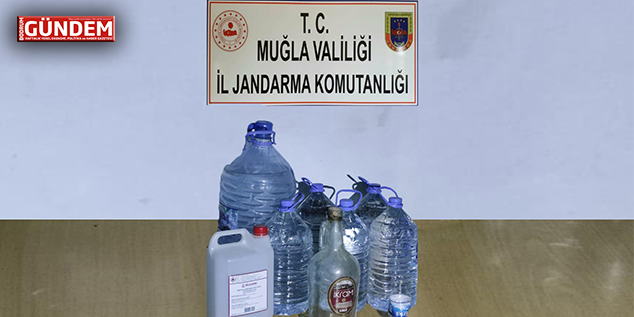 Bodrum’da El Yapımı 44 Litre Sahte Alkol Ele Geçirildi