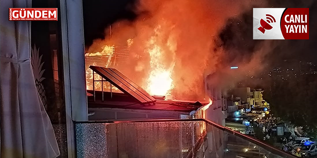 Bodrum Marina Caddesinde Yangın – Bodrum’da Son Dakika
