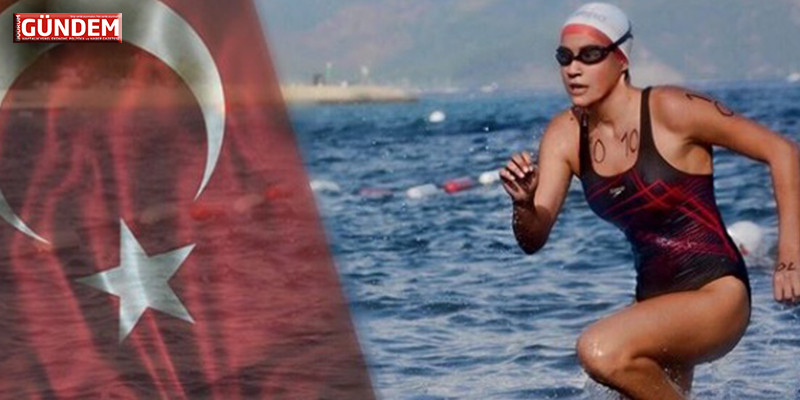 Bodrumlu Aysu, Atasına Saygı İçin 11 Kilometre Yüzdü