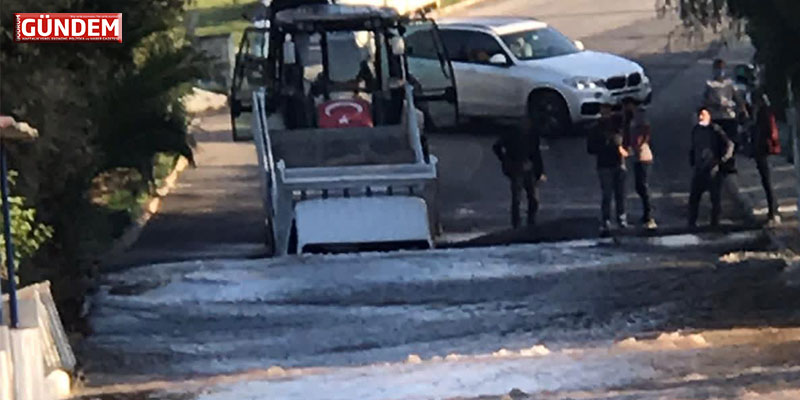 BİTEZ AKTUR YOLUNDA SU PATLADI – SON DAKİKA BODRUM