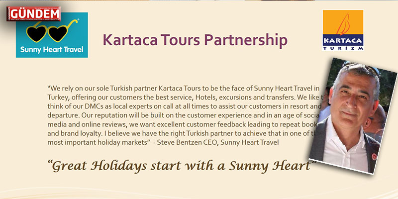 İngiltere tur operatörü SUNNY HEART TRAVEL, KARTACA TURIZM ile anlaştı