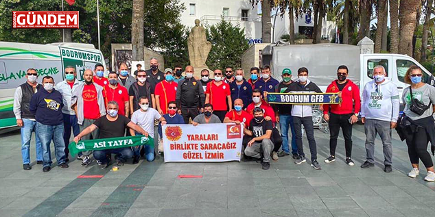Bodrumlu Taraftarların Topladıkları Yardımlar İzmir’e Yola Çıktı