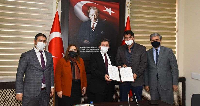 Hayırsever Erkan Şahin tarafından yaptırılacak okulun protokol töreni gerçekleşti