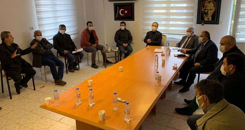 Milletvekili Suat Özcan Milas Şoförler ve Otomobilciler Odasını ziyaret etti