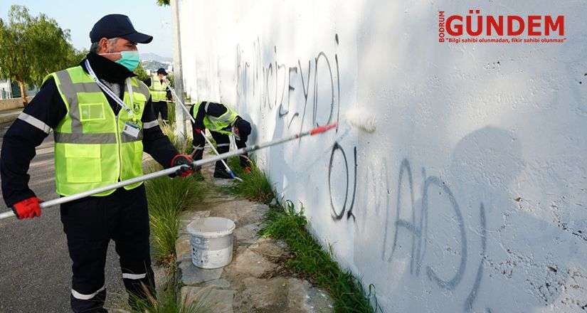 Belediye ekipleri görüntü kirliliğine müdahale ediyor