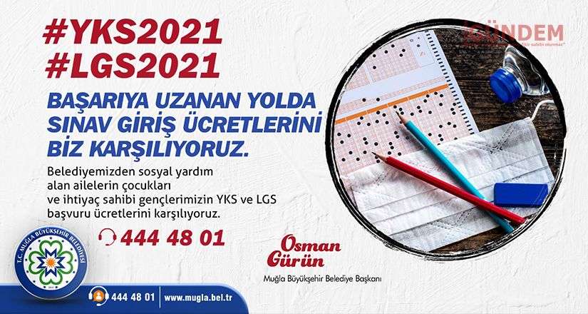 Sınav giriş ücretleri Büyükşehirden