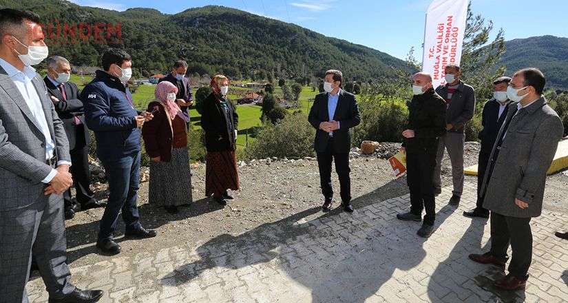 Vali Orhan Tavlı, hastalıktan ari bölgeyi ziyaret etti