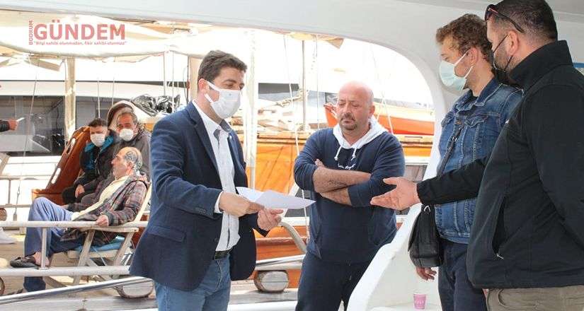 Bodrum Limanında tekneler denetlendi