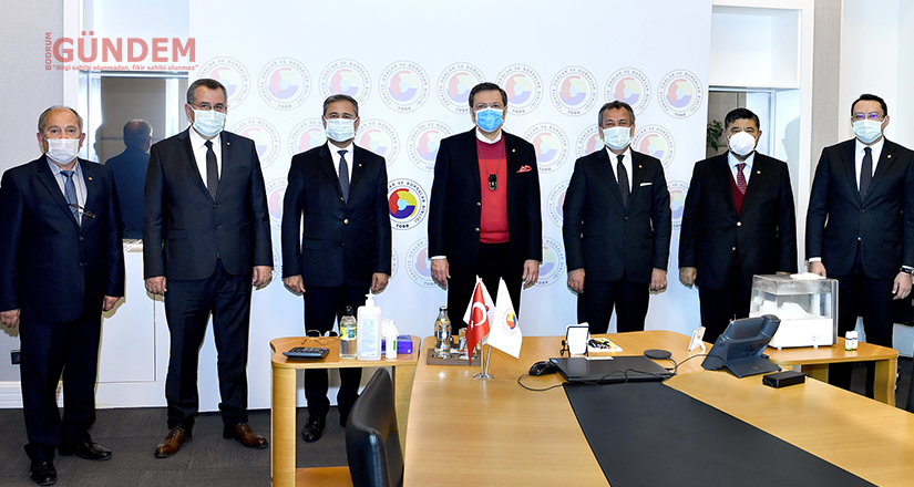Muğla Oda ve Borsa Başkanlarından Tobb ziyareti