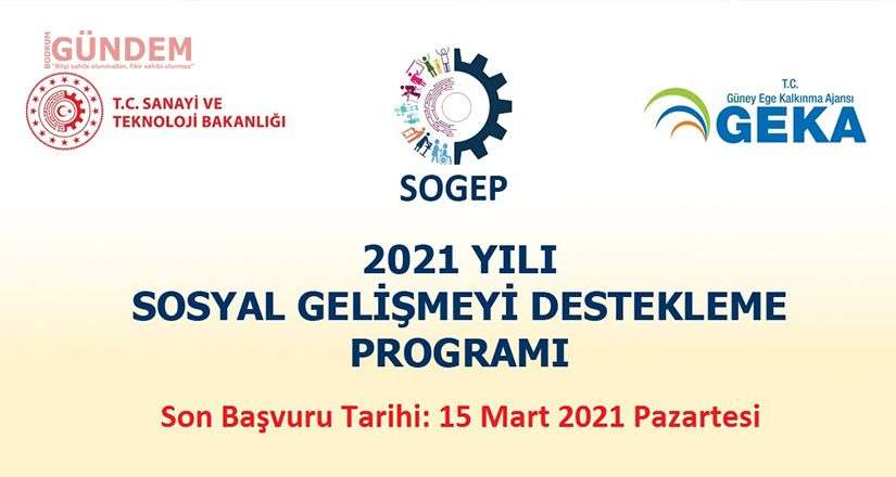 Geka, Sogep için proje önerileri bekliyor
