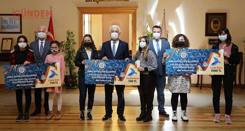 “Umudum var çünkü” Resim Yarışması’nın ödüllerini Başkan Gürün verdi