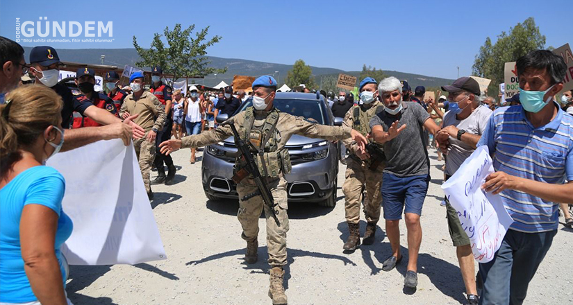 İasos’ta ÇED bilgilendirmesinde protesto