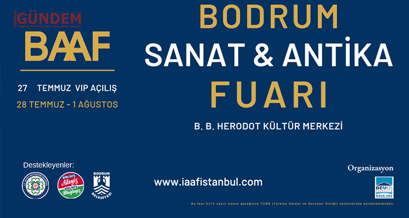 Baaf Bodrum Sanat ve Antika Fuarı başlıyor