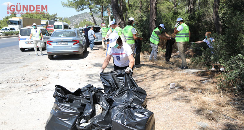 Bodrum’da 50 kilometrelik yol temizliği 