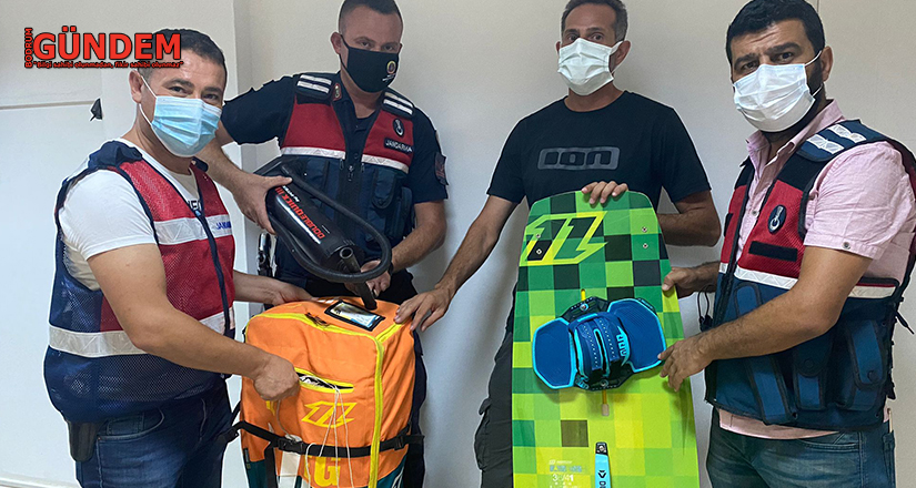 Çalınan sörf malzemeleri bulunarak sahibine teslim edildi