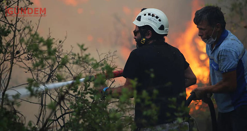1257 personel ile yangınlarla mücadele ediyor