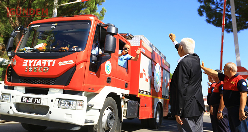 Alev savaşçıları alkışlarla uğurlandı