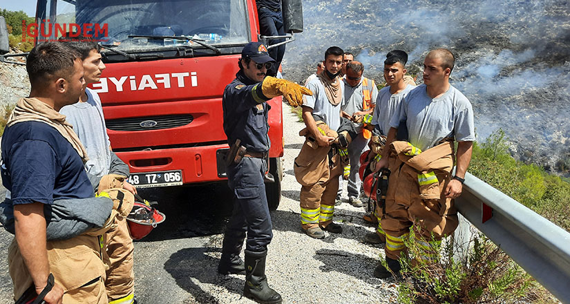 Mehmetcik Bodrum’da Alevler ile Mücadele ediyor